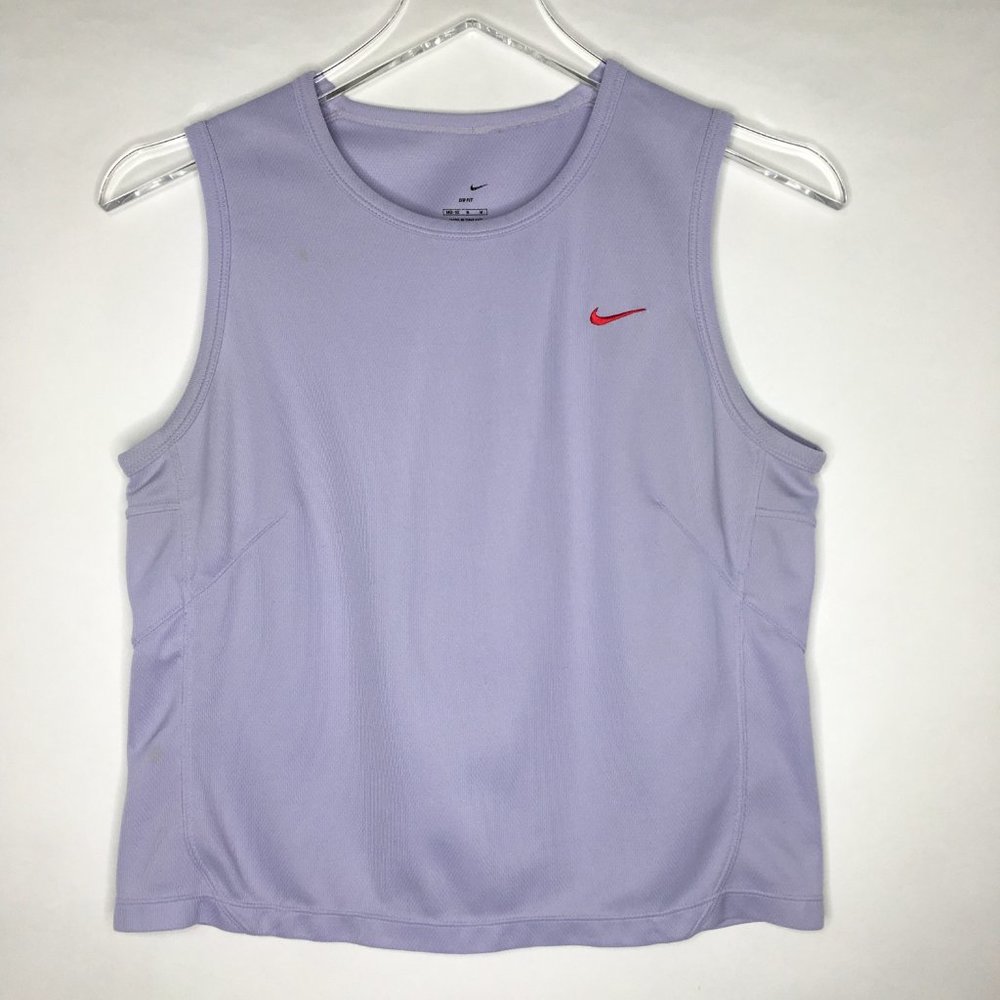 Nike Running Top Dri-FIT Sleeveless Crew Neck Lavender Size M